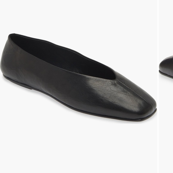 Jeffrey Campbell black Leather Fathom flats - Picture 3 of 3